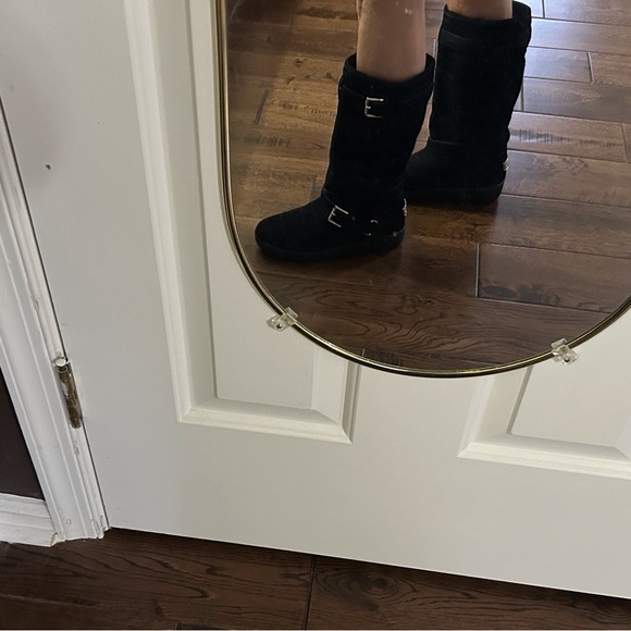 Coach Thelma Signature Monogram Embossed Suede Boots - Picture 7 of 14